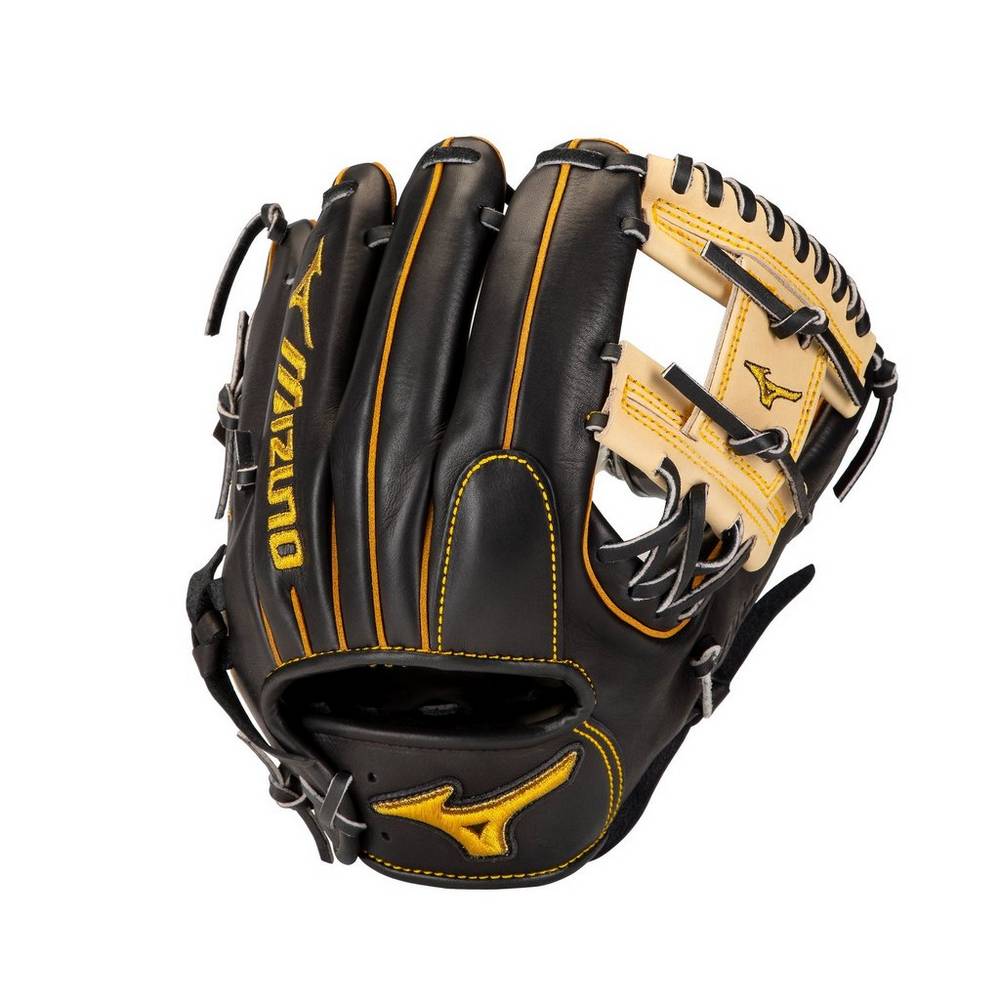 Mizuno Men's Pro Infield Baseball Glove 11.5" - Regular Pocket Black (312838-GOI)